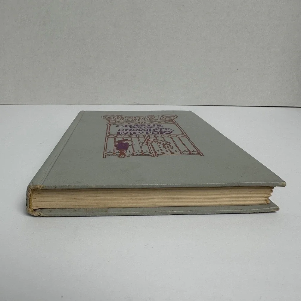 1964 Roald Dahl Charlie and the Chocolate Factory Vintage Hardcover Knopf Gray